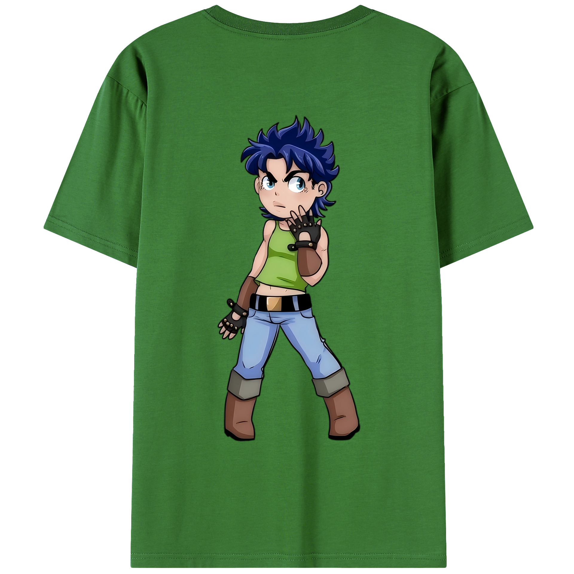 （画像用） ジョジョの奇妙な冒険 広瀨康一 JoJo's Bizarre Adventure Hirose Koichi レディース半袖Tシャツ(バックプリント)